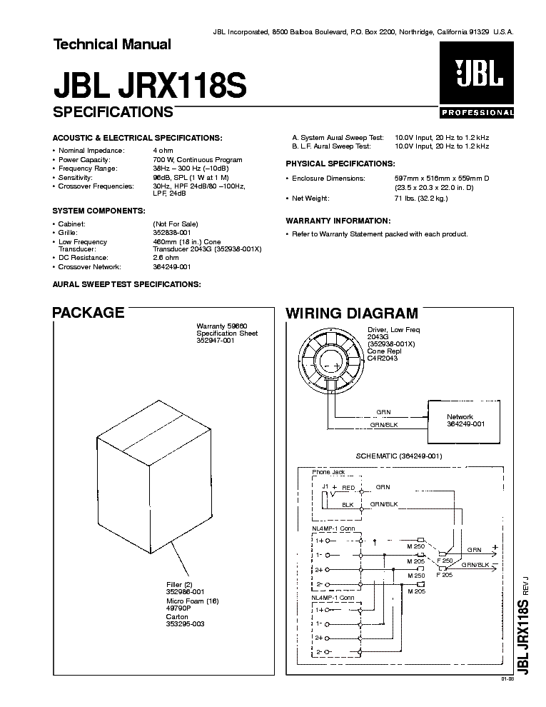 jbl 4344 technical manual